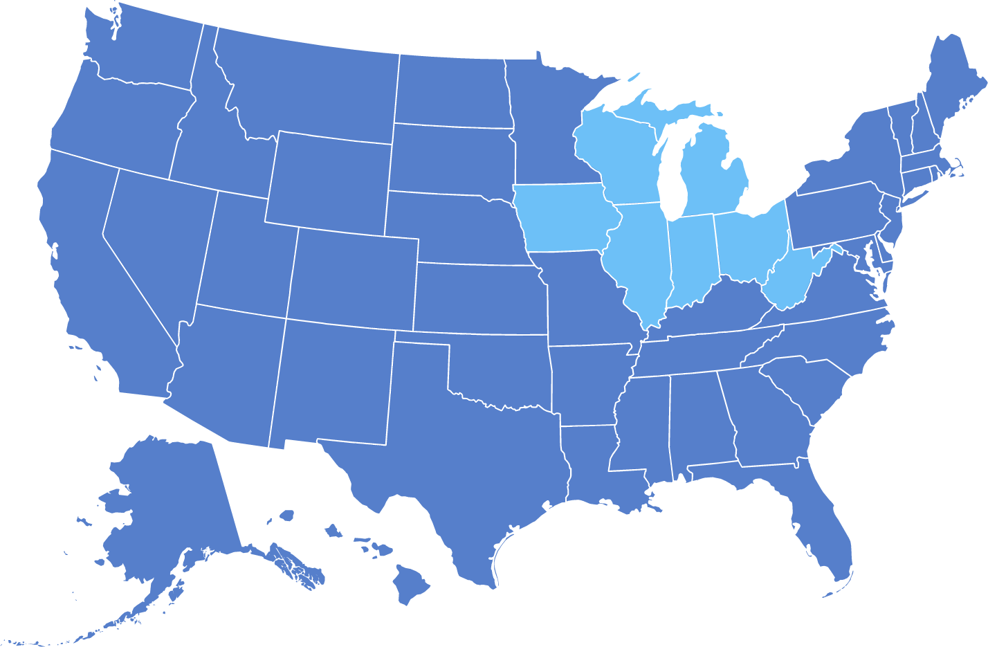 Midwest Team Advance Education Midwest Map